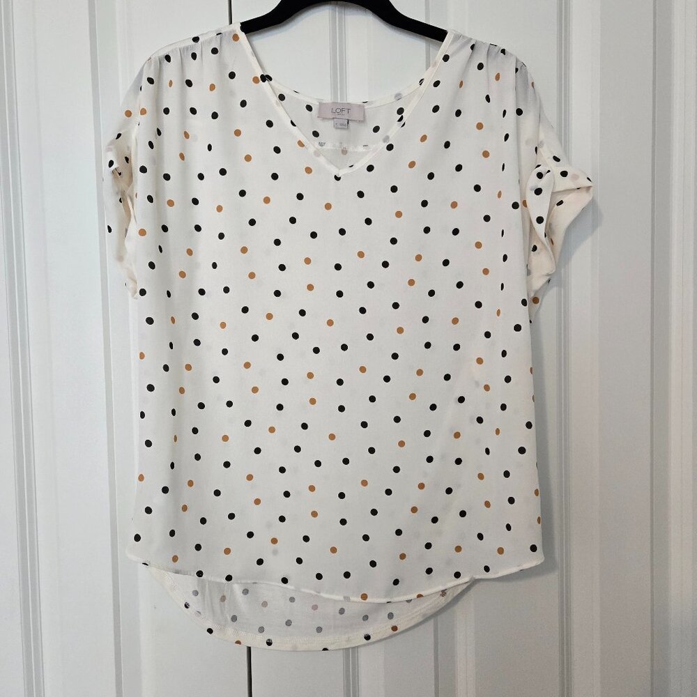 Ann Taylor Loft Outlet Short Sleeve Blouse S